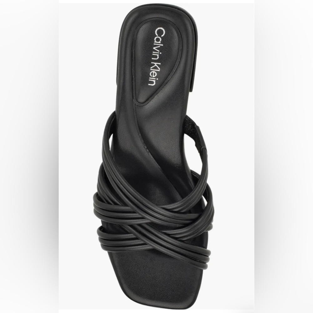 Calvin Klein Women’s black Trivy slide sandal size 7.5 NEW